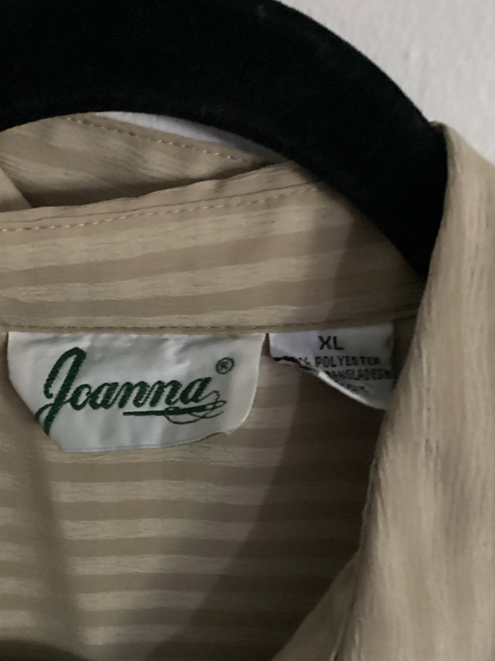 Beige Striped Button-Up Shirt - Picture 4 of 6